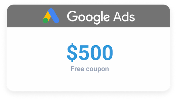 Google Ads kortingscode die gratis wordt aangeboden door Clever Ads