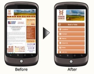 mobile algorithm before after