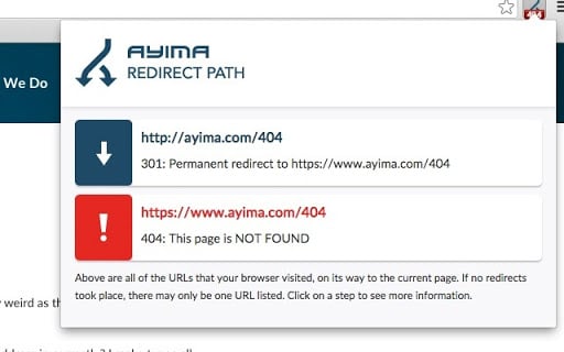 redirect path chrome extension