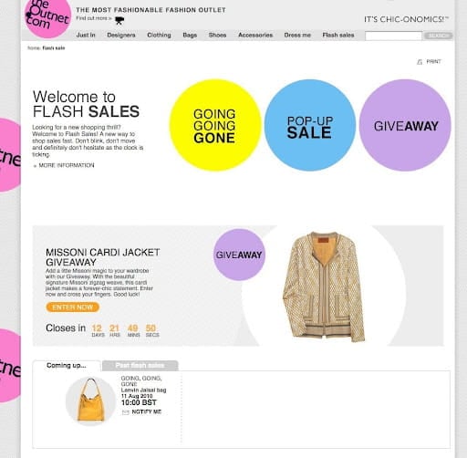 the outnet com shop screenshot