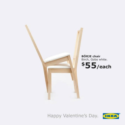 valentines day ads ikea example