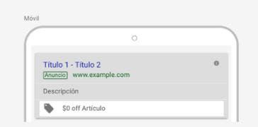 extensiones google ads ejemplo promo