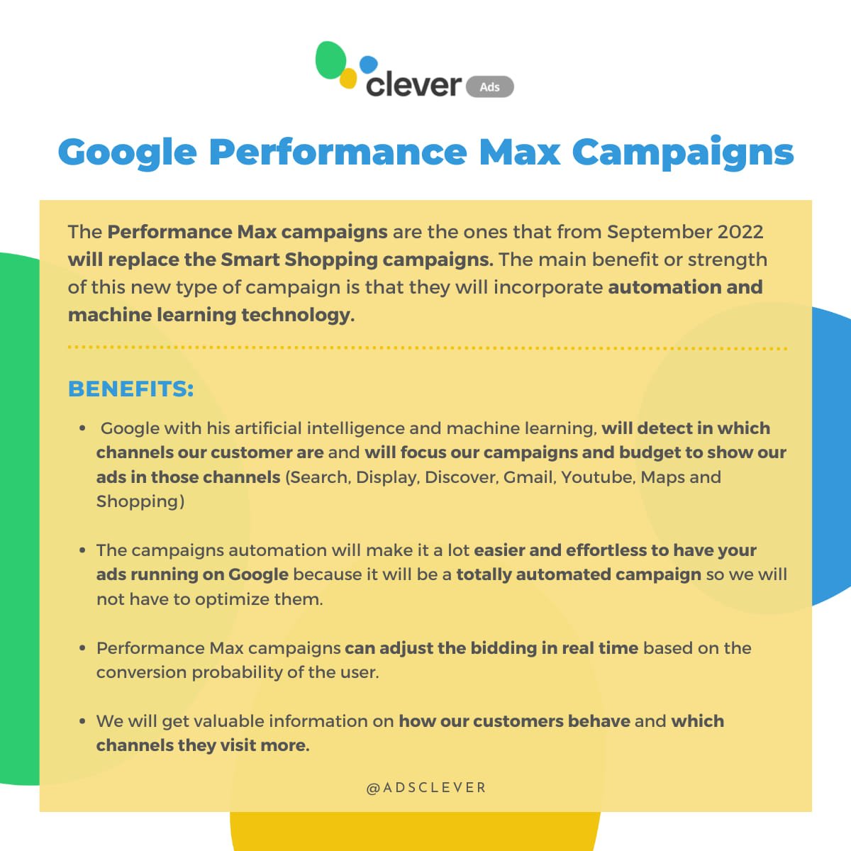 google performance max campaigns infographic