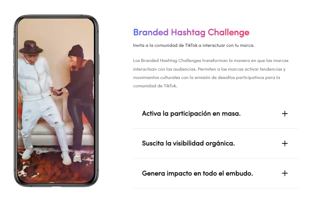 Branded hashtag challenge