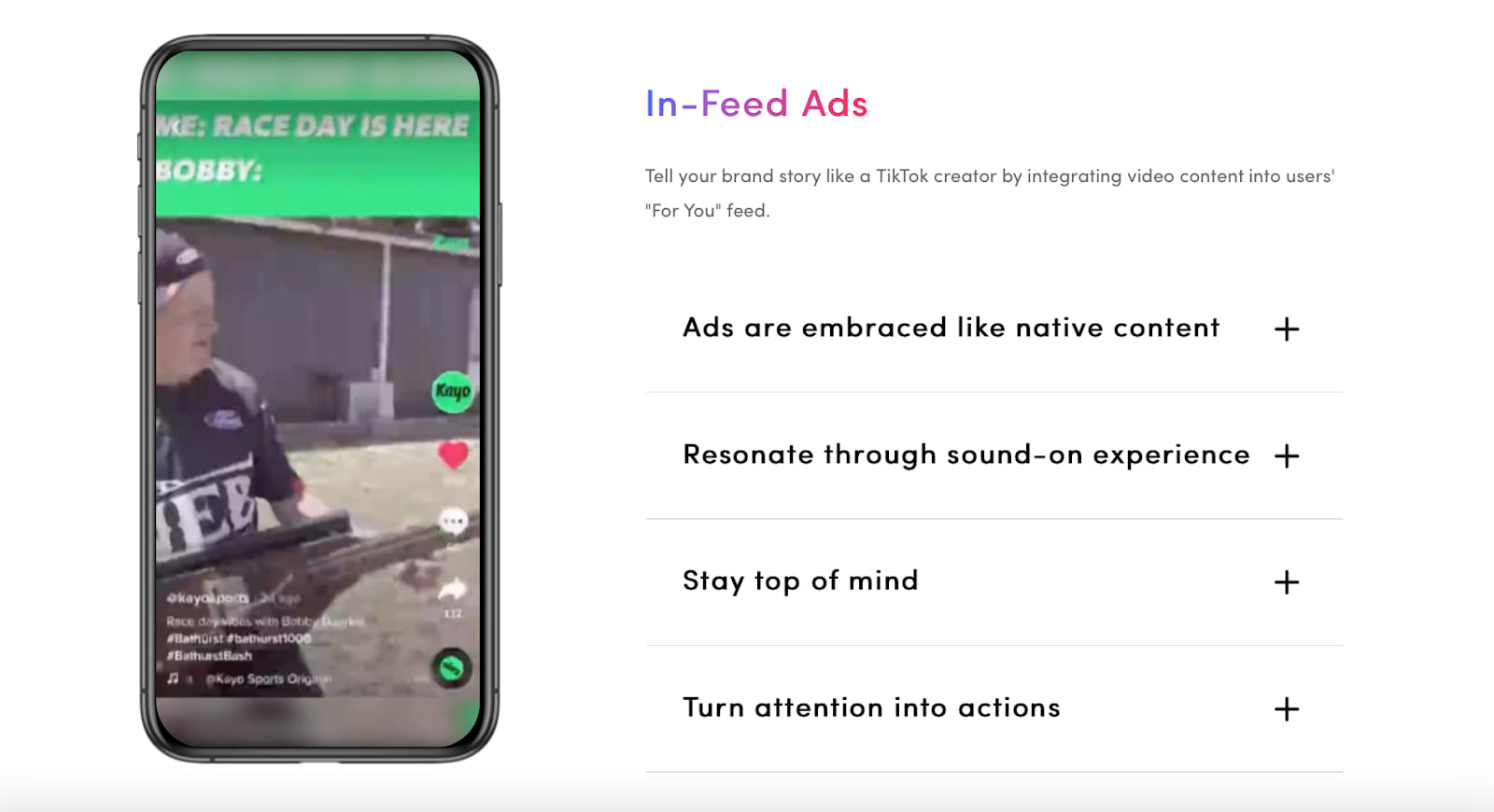 tiktok top ads in feed ads
